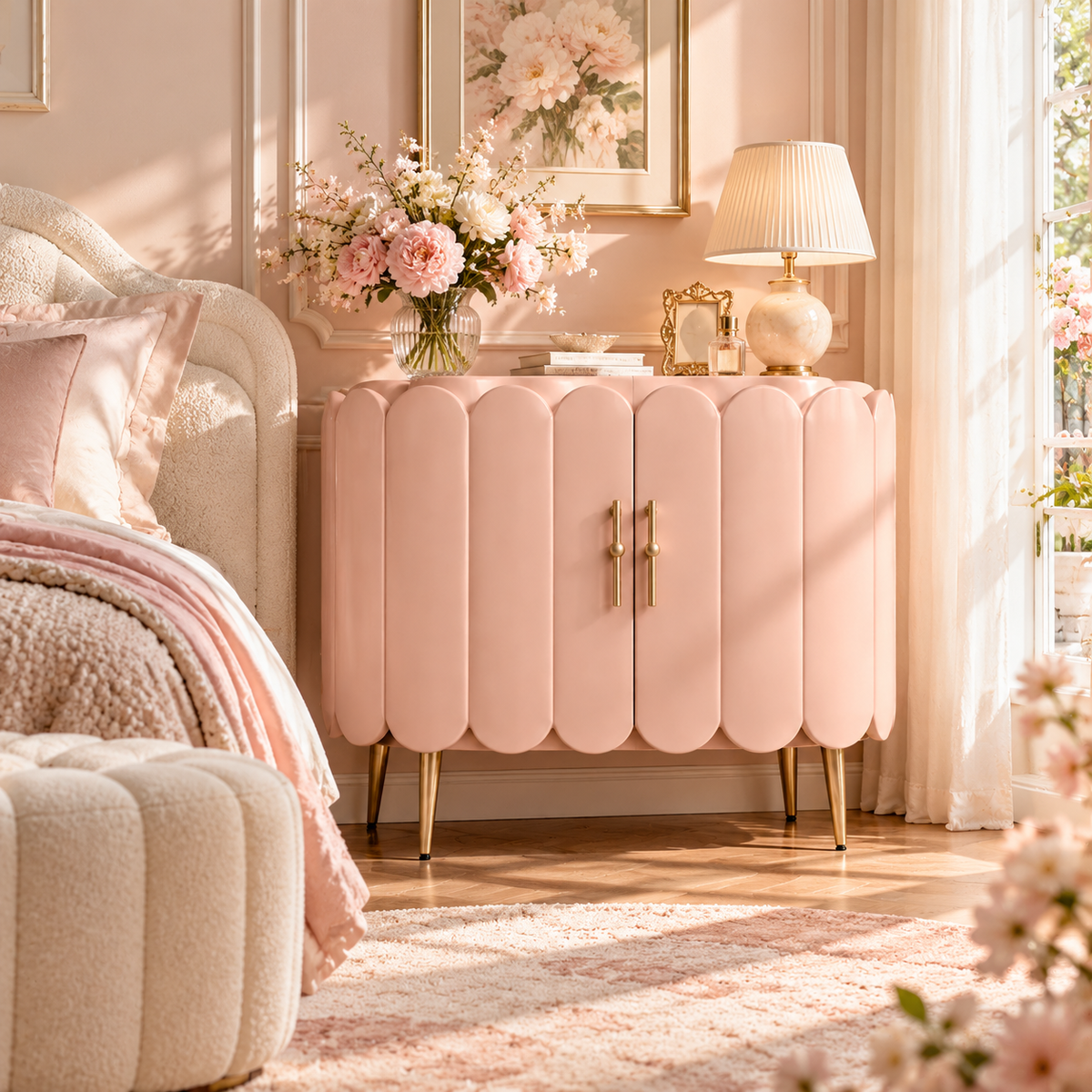 DFHEU™ Petal Muse Scallop Cabinet
