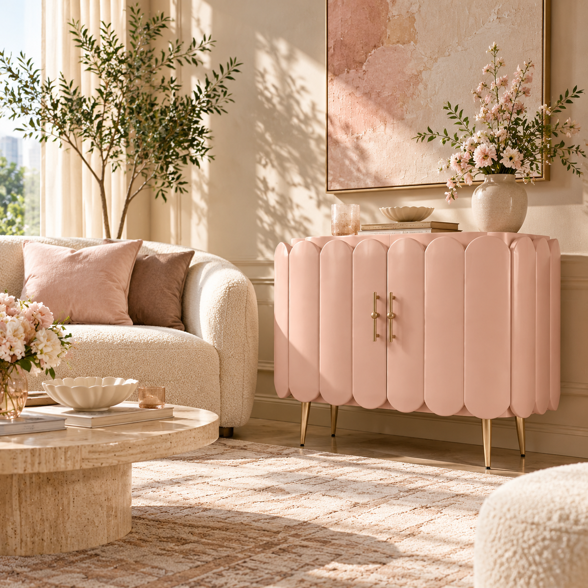 DFHEU™ Petal Muse Scallop Cabinet