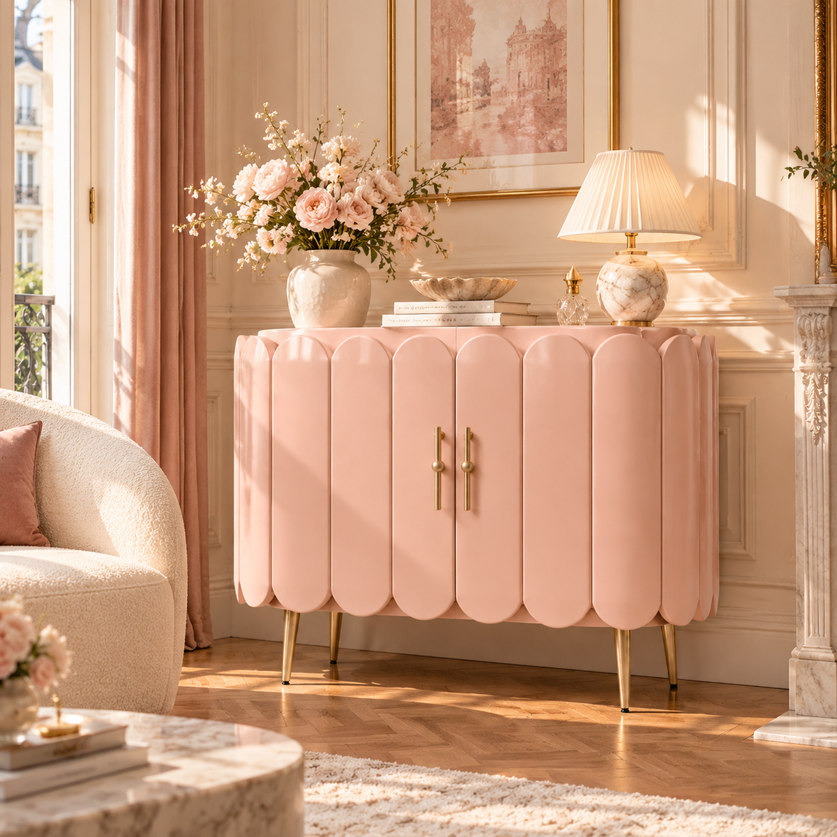 DFHEU™ Petal Muse Scallop Cabinet