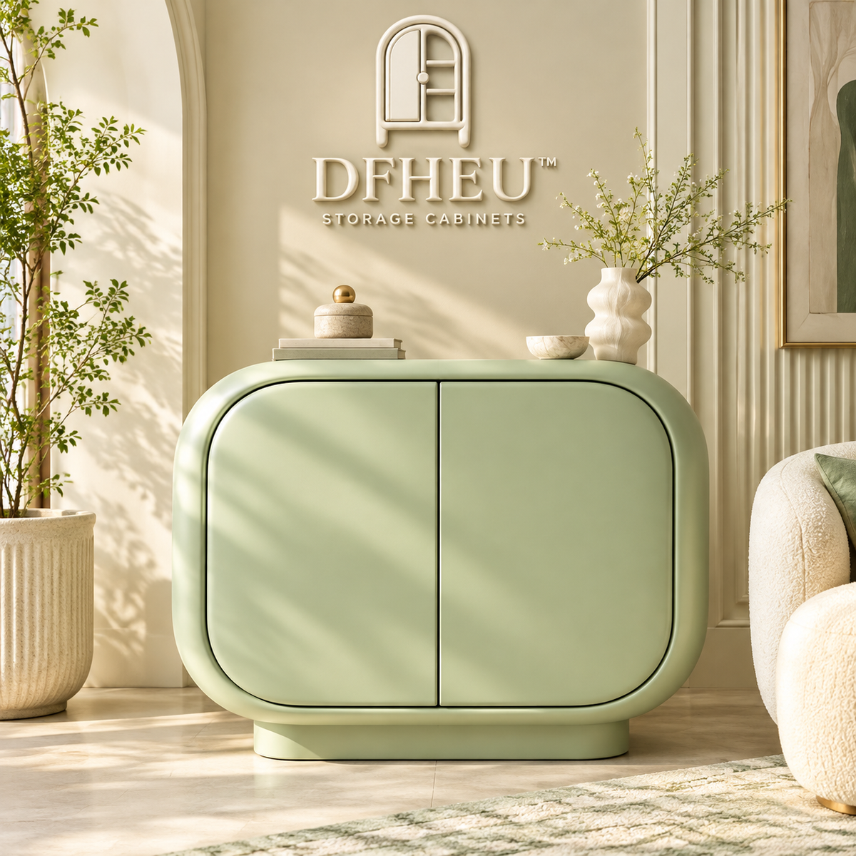 DFHEU™ Pistachio Cloud Capsule Cabinet