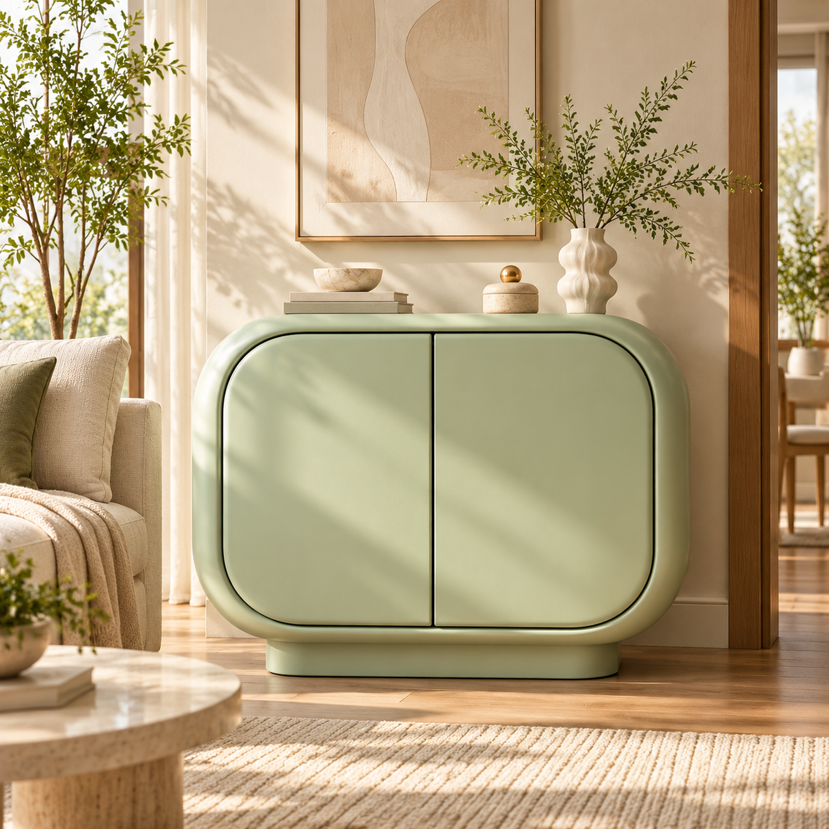 DFHEU™ Pistachio Cloud Capsule Cabinet