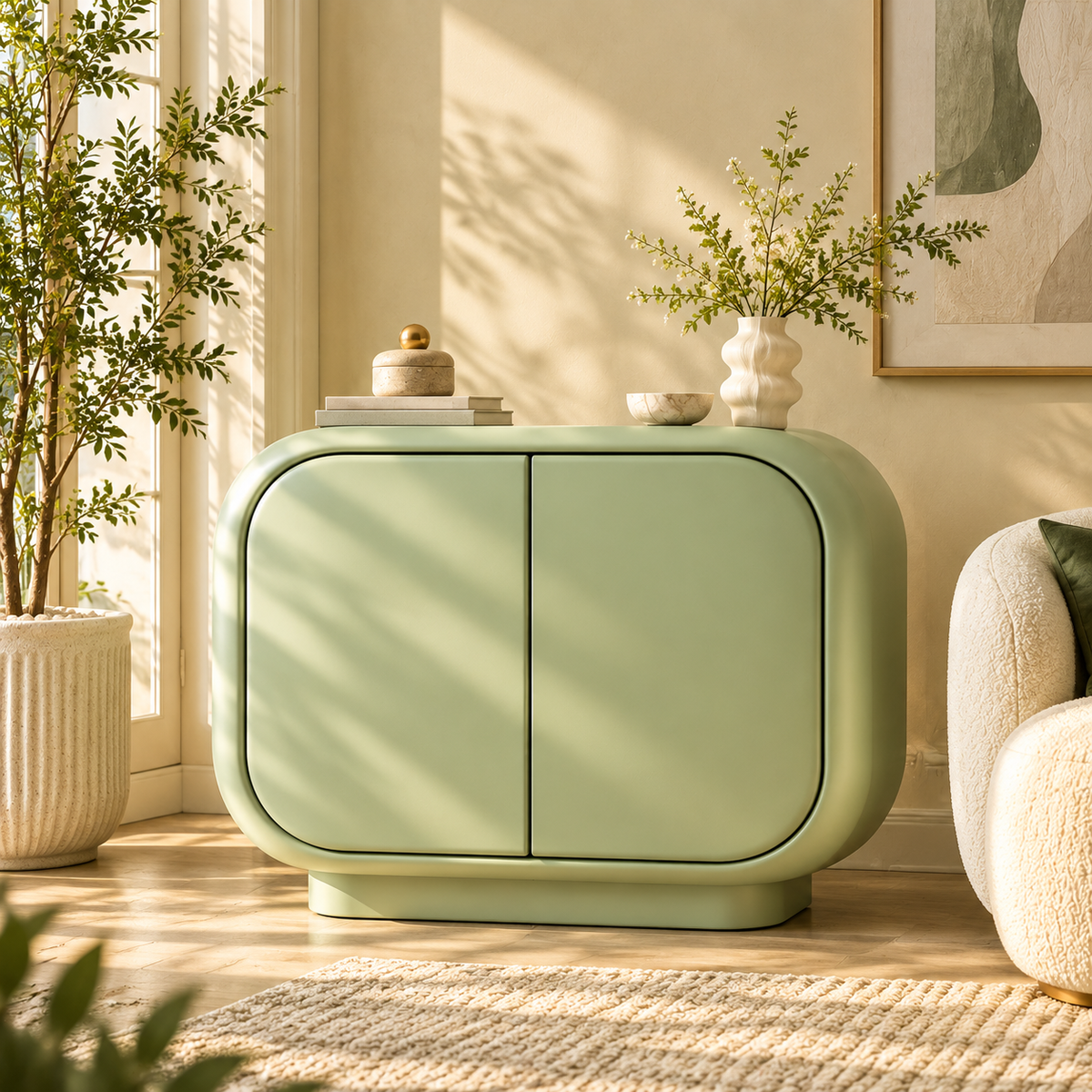 DFHEU™ Pistachio Cloud Capsule Cabinet