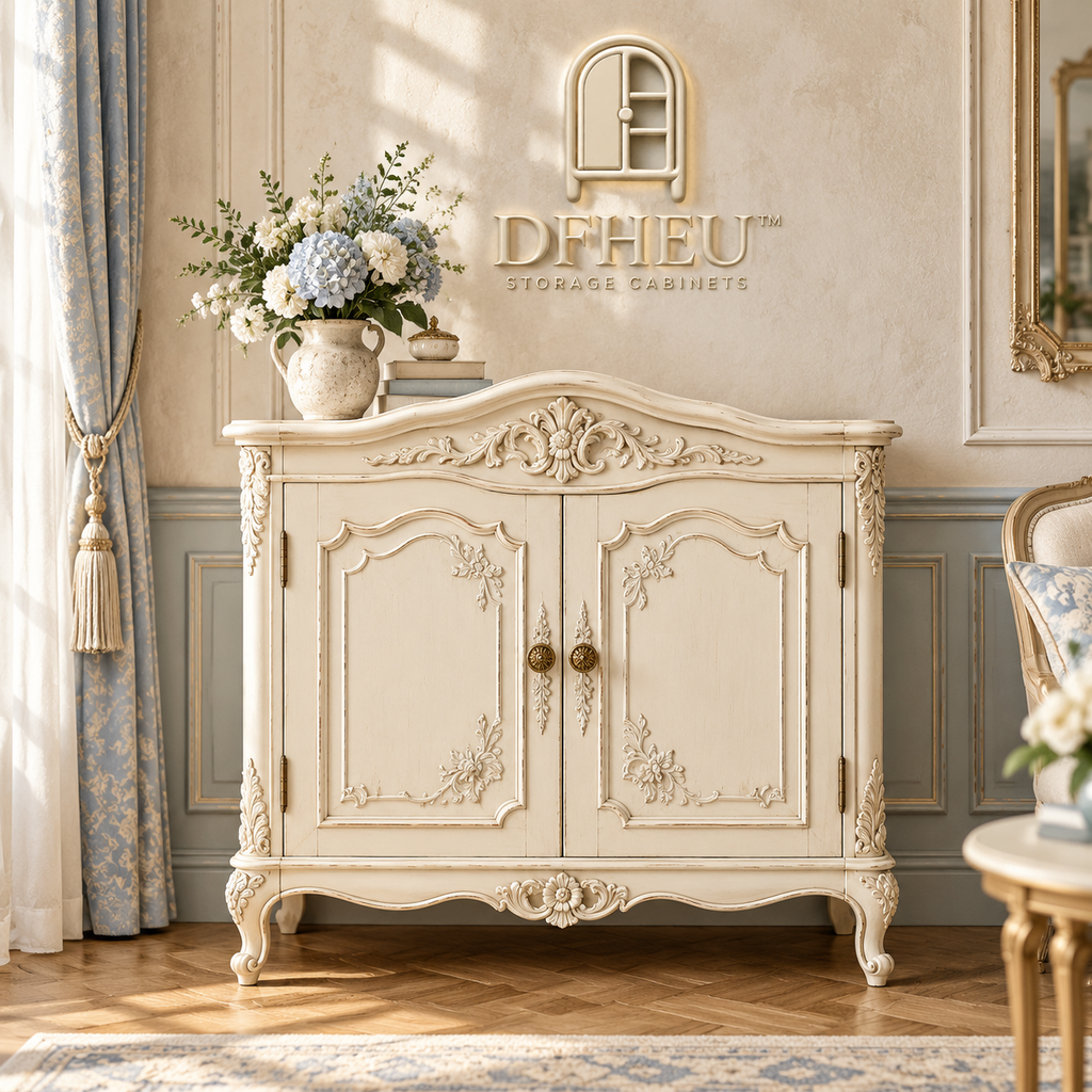 DFHEU™ Belle Époque Carved Accent Cabinet