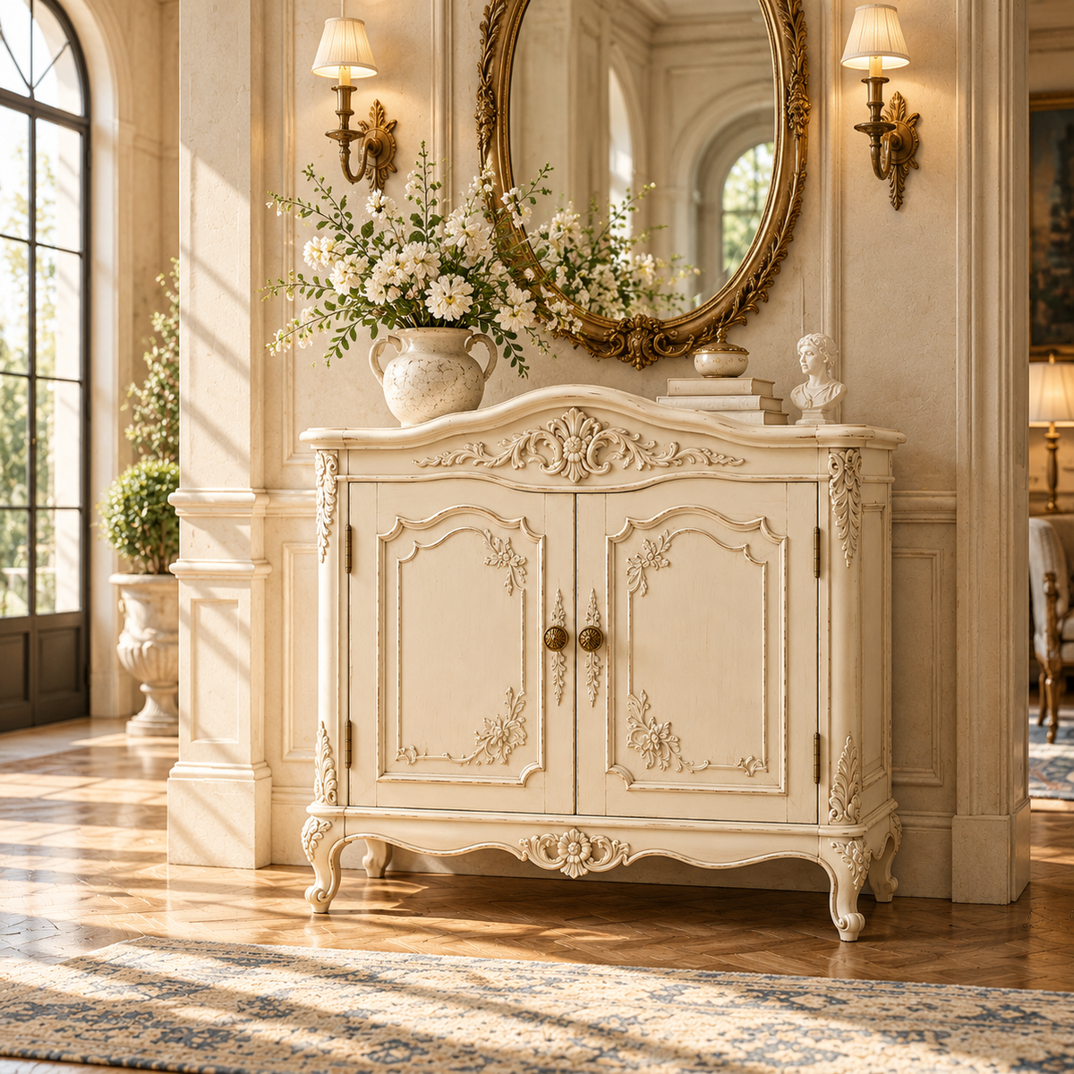 DFHEU™ Belle Époque Carved Accent Cabinet